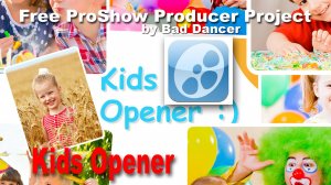 Free ProShow Producer project - Kids Opener ID 08012020