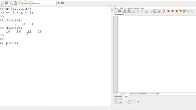 66 Gráfico Función Lineal | Función plot() | GNU Octave / MATLAB смотреть онлайн