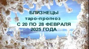 БЛИЗНЕЦЫ ТАРО ПРОГНОЗ С 20 ПО 28 ФЕВРАЛЯ 2025 ГОДА