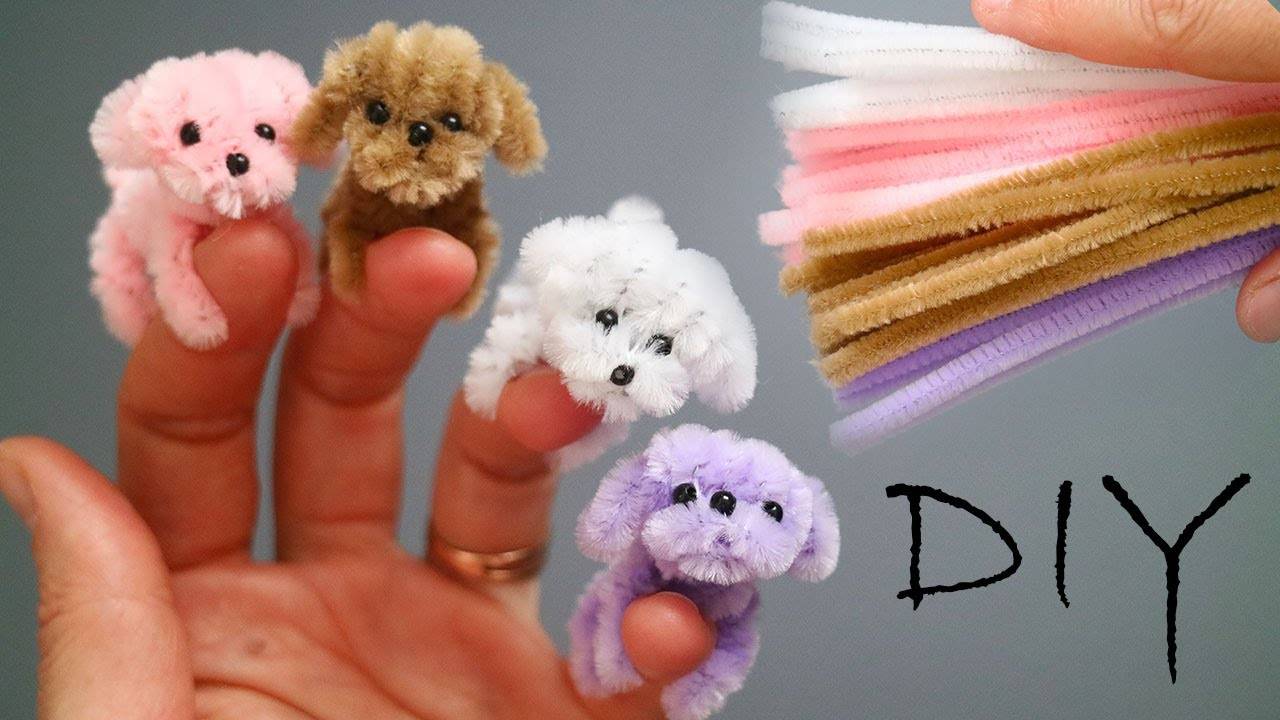 Милейшие ИГРУШКИ СОБАЧЕК из синельной проволоки!