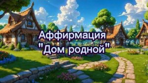 Аффирмация "Дом Родной. Сила- это и есть наш Дом Родной
