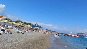 Турция Кемер Отель Perre La Mer Resort & Spa. Пляж.