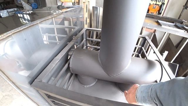 Банная печь из трубы. смотреть онлайн