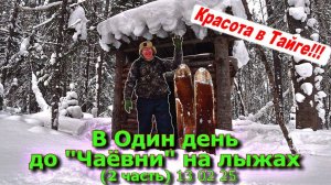 В один день до Чаёвни на лыжах (2 часть) 13 02 25