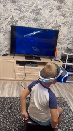 Встреча с акулой🫣🫣🫣В домашних условиях 😂VR PS4