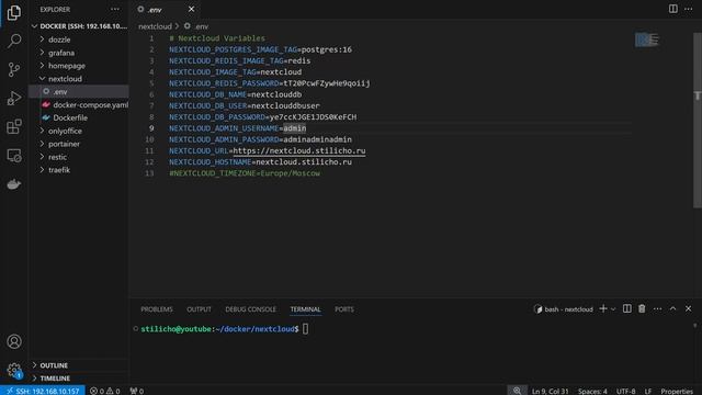 Установка Nextcloud в Docker Traefik Cron Memories HW Transcoding