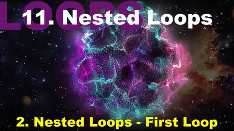 11.2. Nested Loops - First Loop