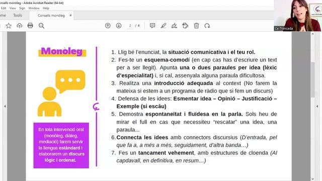 Aprova el valencià amb Ce Trencada: Prepara el MONÒLEG EN 10 MINUTS (JQCV/EOI/CIEACOVA) смотреть онлайн