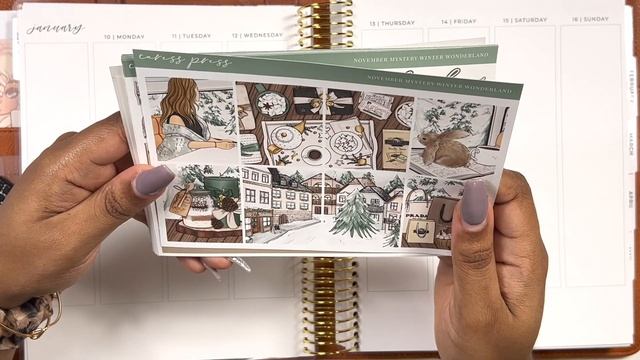 JANUARY KIT LINE UP | SADIES'S STICKERS, GLAM PLANNER, CARESS PRESS, ROSE AND TEA SHOP