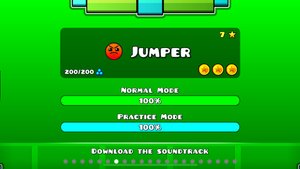 Jumper by RobTop Geometry Dash level 💯%