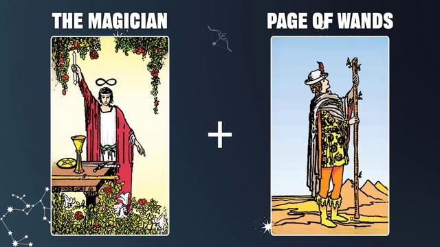 The Magician & Page of Wands 💡TAROT CARD COMBINATION AND MEANING