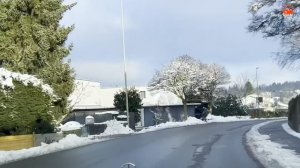 ШВЕЙЦАРИЯ _ Зимняя страна чудес🇨🇭Цюрих, покрытый снегом ❄️ Городской снегопад