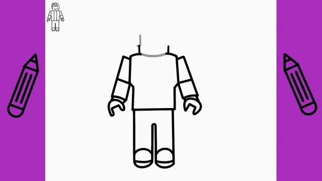 ROBLOX | Hur Man Ritar ROBLOX BAKON | Rita Det Själv | Lär dig att rita enkelt смотреть онлайн