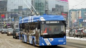 Вечерняя поездка на Петербургском троллейбусе Тролза 5265.08 Мегаполис. Proton bus simulator