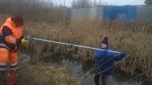 Грязные стоки в реку Тростянку в Зеленоградске