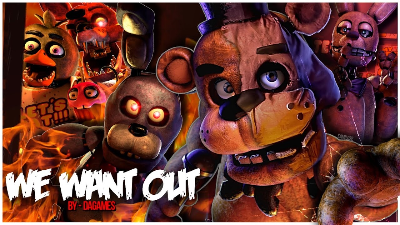 (Автор SAmiLose SAL/YouTube) [FNAF/SFM] We Want Out - @dagames