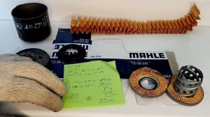 Распил масляного фильтра MAHLE OC575 (Indonesia). Аналог MANN MW64/1 и W67/1