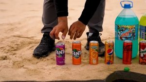 How to make Rainbow Largehead Hairtail Fish with Orbeez, Fanta, Chupa Chups, Coca Cola vs Mentos