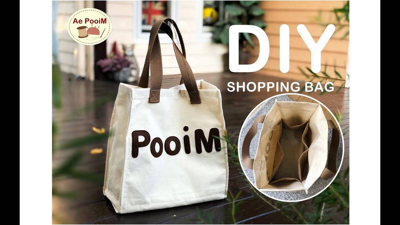 СУМКА ДЛЯ ХОЗЯЙСТВ СВОИМИ РУКАМИ С ПОЛЕЗНЫМ КАРМАНОМ ВНУТРИ. смотреть онлайн