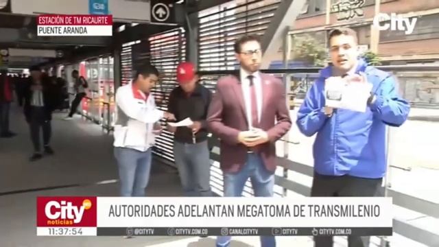 Autoridades adelantan megatoma en TransMilenio | CityTv