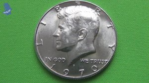50 центов 1970 год.серебро Кеннеди D - Денвер США.#854