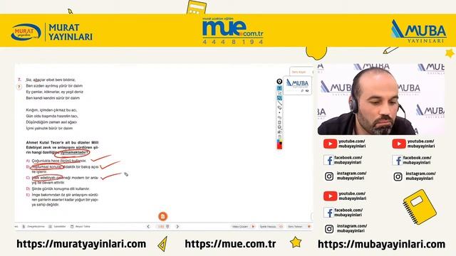 AYT EDEBİYAT - Cumhuriyet Dönemi ( Soru Çözümü) 2 смотреть онлайн