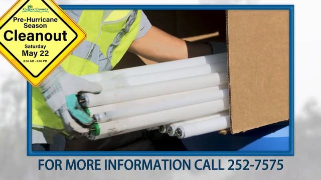 Collier County‘s annual Pre-Hurricane Season Cleanout of household hazardous products - 239.252.757 смотреть онлайн
