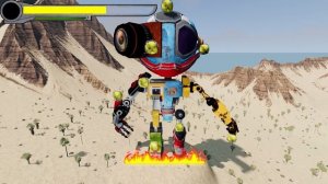 Как победить странного Робота-Монстра? Гоша и Чич. Крушения машин в игре BeamNG Drive.