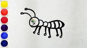 Bolalar uchun chumolilar rasmlari/Ant Drawing For Kids/Балаларға арналған құмырсқалардың суреті