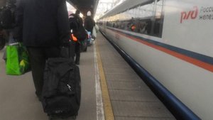 Поезд  Сапсан в Санкт-петербурге😎😀 Московский вокзал