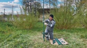 Сборка шпалеры для малины