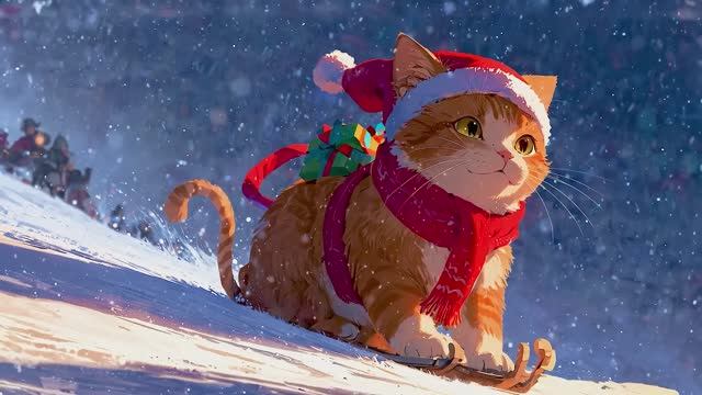 Christmas Snowy Night ❄ Lofi Winter Vibes ❄ Christmas Lofi Songs To Make You Feel Positive & Happy