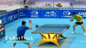 Zhang Jike training slow motion to study