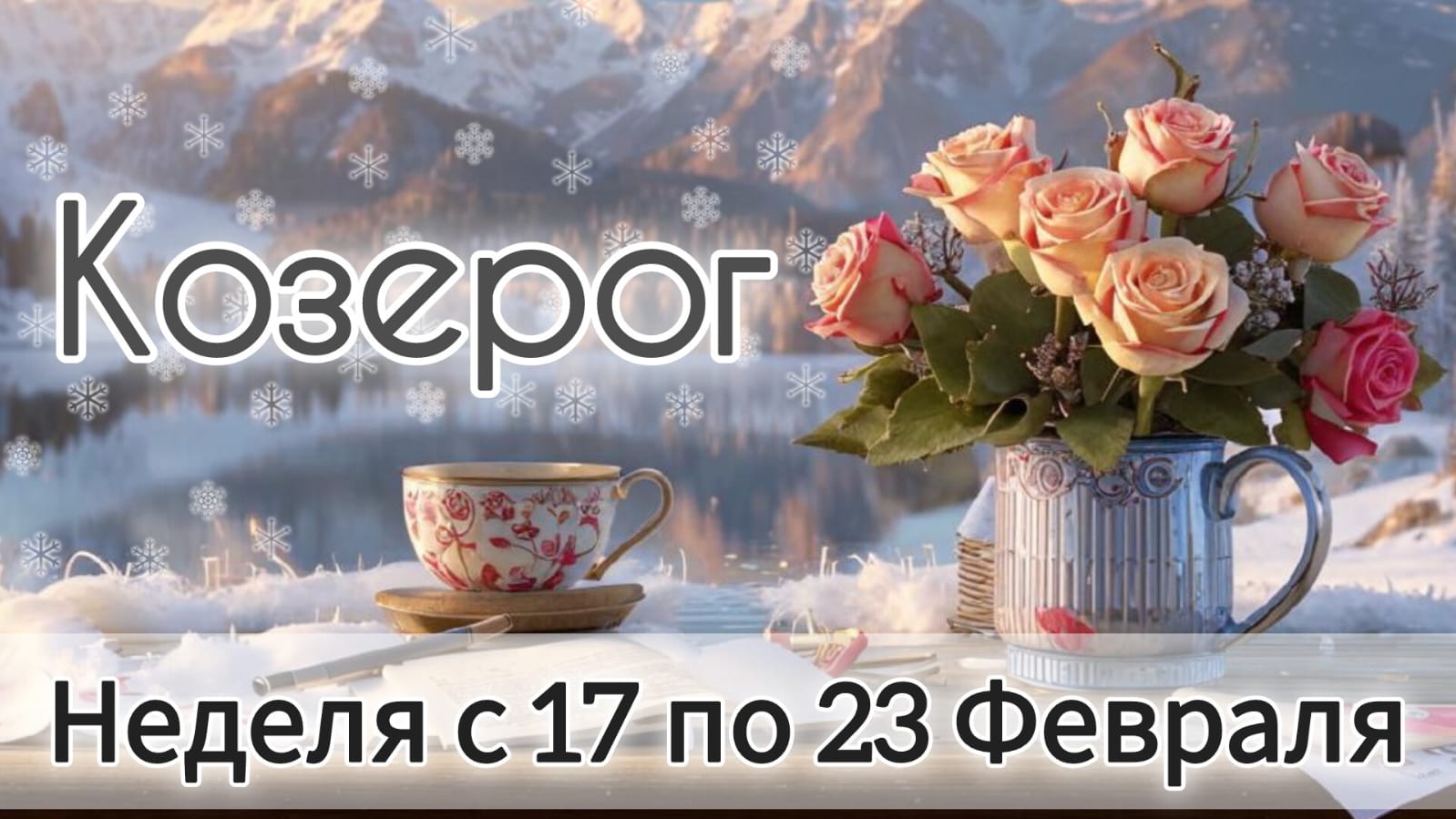 🛑 Козерог! Таро прогноз на неделю с 17 по 23 Февраля!