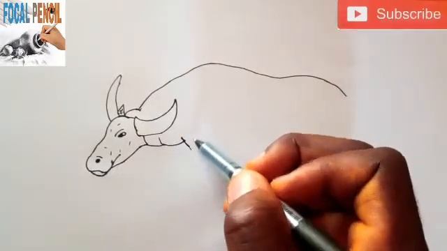 How to draw a buffalo 🐮🐮 - comment dessiner un buffle смотреть онлайн