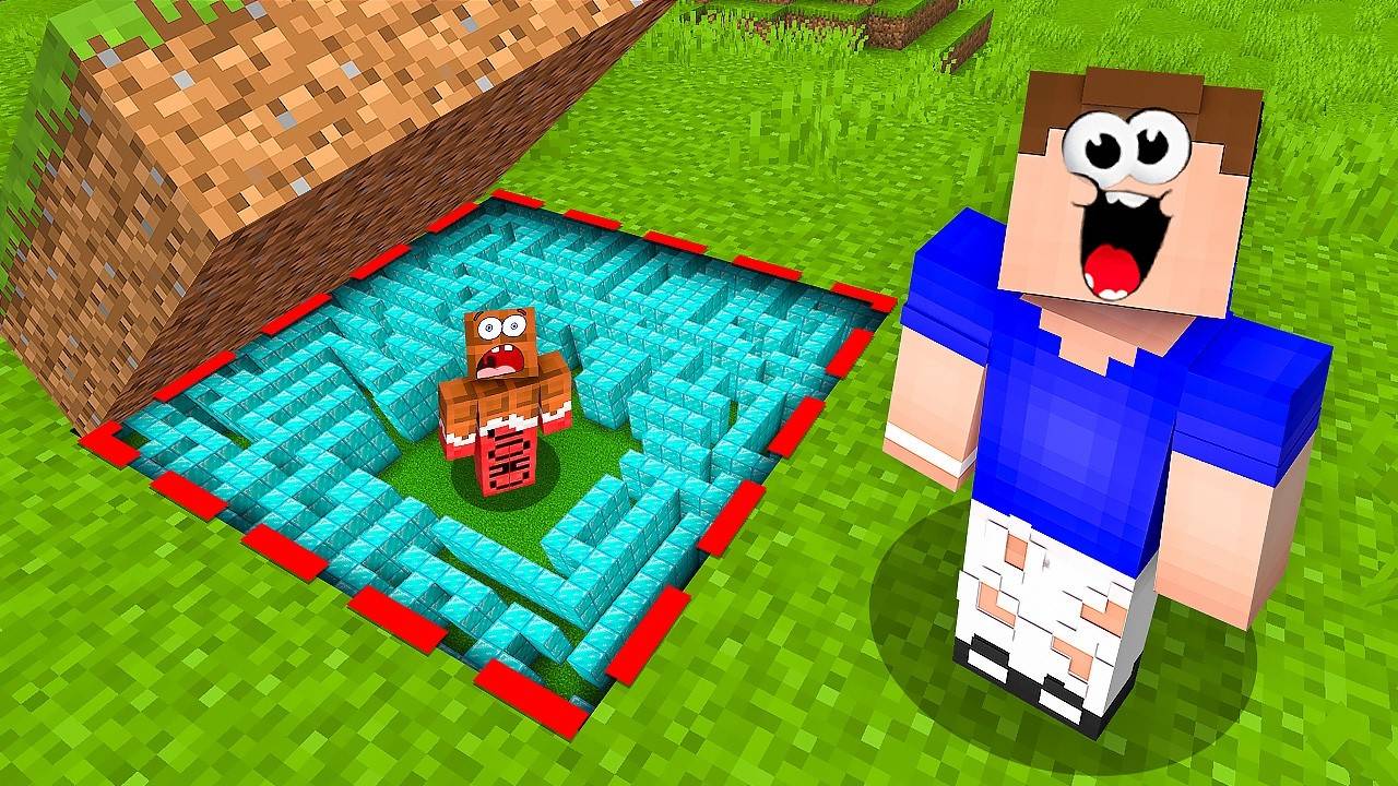 Я Построил ЛАБИРИНТ и ЗАСЕКРЕТИЛ Его в Майнкрафт! Minecraft