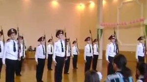 Дефиле кадетов 4 школы. (Присяга)