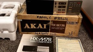 Винтажная стереокассетная дека Akai HX-M77R-Япония-1983-1984-год