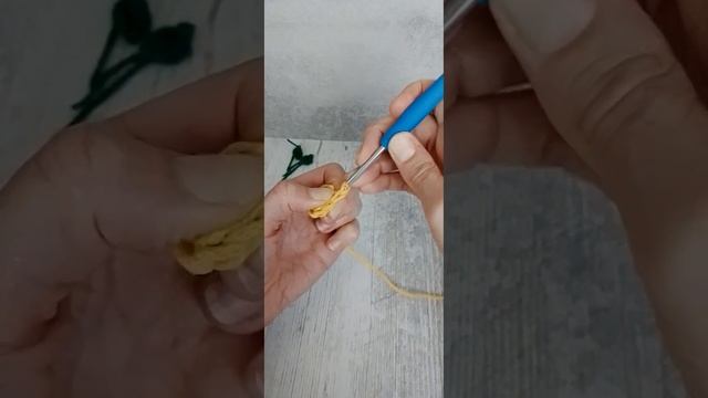 Вязаный листик. Вязание  крючком.