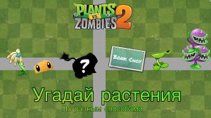 Угадай растения из plants vs zombies по разным способом #1