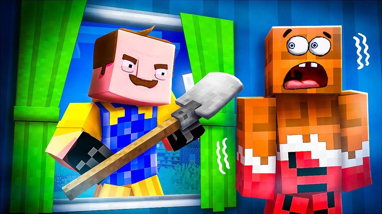 Злой Сосед ЗА ОКНОМ У Тебя Есть 5 МИНУТ, чтобы СПРЯТАТЬСЯ в Майнкрафт! Minecraft