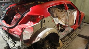 Хендай Велостер.Кузовной ремонт после боковых ударов.Часть3