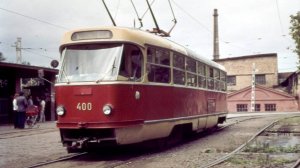 Старенький трамвай