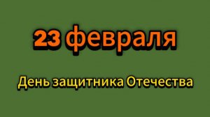 С 23 февраля!