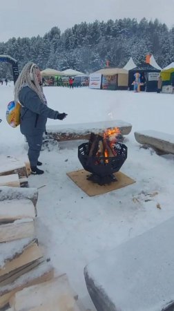 Костромской лыжный марафон Совкомбанк на Галичском заозерье.