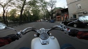 Езда на мотоцикле Honda Shadow Aero 750 #41|| Дневная поездка