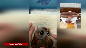 Фрагмент работы по валянию глаз совы. Сухое валяние