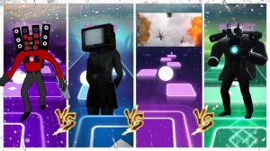 Speakerman vs Tv woman vs Skibidi Toilet vs Cameraman titan.Who is Best?