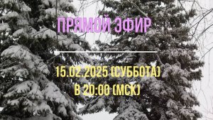 Анонс эфира 15.02.2025