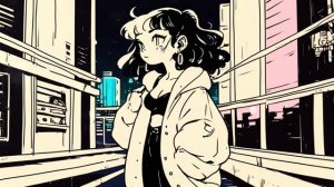 Chill Synthwave Nostalgia： CyberCity Dreamscapes 🌃 by Cozy Sofi (game, work, study, chill)